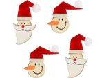 Decorazioni Natalizie Figurine Babbo Natale E Pupazzo Di Neve Decorazioni Da Tavola, 12 Pezzi