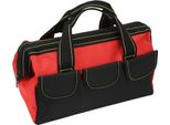 13In Tool Storage Bag Oxford Cloth Multifunctional Waterproof Wide Mouth Handbag For Home Tool Shop Red