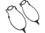 2Pcs Kit Supporto Paralume Regolabile Con Base E26 Supporto Paralume In Metallo Per Lampade Da Tavolo E Da Terra Nero