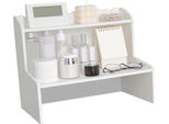 Desktop In Legno Display Shelf Desk Multi Layer Storage Rack Mini Bookshelf Cosmetics Organizer L