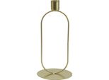 Elegante Portacandele A Stelo In Metallo Dal Design Ovale