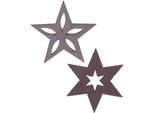 Stelle Decorative In Legno Da Utilizzare Per Realizzare Decorazioni Natalizie, 36 Pezzi