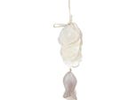 Ciondolo Decorativo Marittimo Con Pesce E Conchiglia In Legno