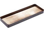 Vassoio Decorativo In Metallo E Legno Per Decorazioni Di Candele E Decorazioni Per L'essiccazione
