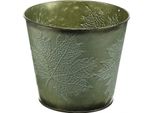 Vaso Per Piante In Metallo Con Decorazione Di Foglie Per Decorazioni Autunnali