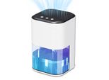 Aiorber Mini Deumidificatore 2L, Silenzioso E A Risparmio Energetico, Con Luce Rgb E Spegnimento Automatico, Per Camera Da Letto, Soggiorno E Ufficio - Bianco