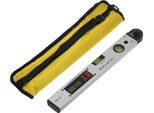 Goniometro Digitale Hyuduo, Guscio In Lega Di Alluminio Da 16 Pollici Con Display Lcd E Custodia Per Il Trasporto, Bolla A Doppio Livello, Angolo Di Misurazione 0-225 �� Per Seghe Elettriche Portatili, Seghe Da Banco, Troncatrici