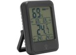 Termometro Ambiente, Igrometro Digitale Professionale Ad Alta Precisione Con Retroilluminazione Da -20 �� A 70 �� Per Il Controllo Della Temperatura Dei Locali Di Casa (Nero (Con