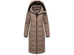 Marikoo Damen Winter Jacke Stepp Parka Mantel Anorak Winterjacke Warm GefüTtert Hoher Rippstrickkragen Kapuze Lanitaa