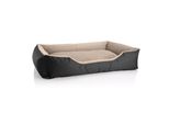 BedDog Hundebett TEDDY Hundesofa waschbares Hundebett mit Rand Hundekissen