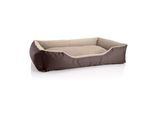 BedDog Hundebett TEDDY Hundesofa waschbares Hundebett mit Rand Hundekissen