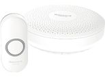 Honeywell Home DCR313N Campanello Senza Fili, 150 M, 6 Melodie, Bianco, Pulsante Design