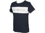 T-Shirt Uomo Maglietta Manica Corta Girocollo Th Tommy Hilfiger Articolo UM0UM01170 Cn Ss Tee Logo Flag, 416 Navy Blazer, S, Cotone 100%