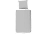 Set Di Biancheria Da Letto Tinta Unita Good Morning 140×200/220 Cm Grigio Chiaro