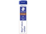 10X Staedtler® 250 05-F Ricarica Fine Mars® Micro Carbon 250 - 0,5 Mm F Nero 12 Ricariche