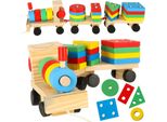 Treno Locomotiva Puzzle Arcade In Legno 30Cm