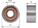 Gates T41178 - Oe 0818 32 Carrelli, Zahnriemen Per Jumper, Ducato, Movano (X70), Boxer