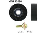 Skf Vkm 33020 Rullo Di Rinvio/Guida, Cinghia Trapezoidale Dentata Oe 575160 Compatibile Con 607, 807, 206, 307, 406, 407, Expert, C5, C8, Evasion, Jumpy, Xsara, Scudo, Ulysse, Phedra, Zeta