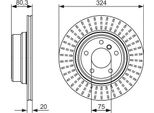 Bosch 0 986 479 350 - Oe 34 21 6 756 849 Disco Freno Per X5 (E53)
