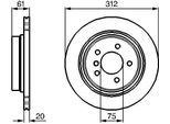 Bosch 0 986 478 768 - Oe 34 21 2 227 178 Disco Freno Per Z3 (E36), Serie 3 (E36)