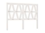 Vidaxl Testiera Bianca 126X4X100 Cm In Legno Di Pino Massiccio