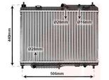 Van Wezel 18002442 - Oe 1671390 Radiatore, Raffreddamento Motore Per Ecosport, Fiesta Vi, Ka+ (Fk), Tourneo Connect, Transit Courier