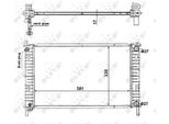 Nrf 56134 - Oe 1141491 Radiatore, Raffreddamento Motore Per Fiesta V, Fusion, 2 (Dy)