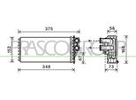 Prasco PG520H001 - Oe 6448T9 Scambiatore Di Calore, Riscaldatore Per DS5, DS5 (Kf), 3008 (0U), 5008 I
