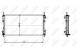 Nrf 519697 - Oe 1103119 Radiatore, Raffreddamento Motore Per Transit