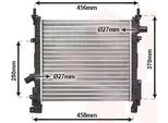 Van Wezel 18002373 - Oe 1231795 Radiatore, Raffreddamento Motore Per Street Ka (RL2), Ka (Rb)
