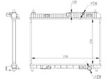 Nrf 59317 - Oe 1772874 Radiatore, Raffreddamento Motore Per B-Max, Fiesta Vi, Ka+ (Fk)