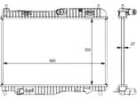 Nrf 59134 - Radiatore Oe 1768105, Raffreddamento Motore Per Transit Courier, Tourneo Connect, Fiesta Vi, Ecosport, B-Max