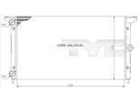 Tyc 737-0014 - Radiatore Oe 7M0121253B, Raffreddamento Motore Per Galaxy (Wgr), Alhambra (7V), Sharan (7M)
