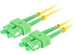 Lanberg Sm SC/APC-SC/APC Duplex Cavo Patch In Fibra Ottica 3,0Mm Lszh G657A1 1M Giallo