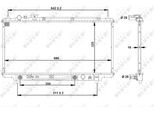 Nrf 53519 - Oe B6BG15200F Radiatore, Raffreddamento Motore Per 323 (Ba)