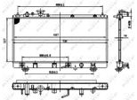Nrf 50142 - Radiatore Oe FS6W15200, Raffreddamento Motore Per 323 (Bj)