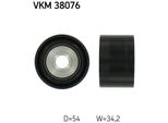 Skf Vkm 38076 - Oe 642 200 05 70 Puleggia Folle, Cinghia A V Per Classe G (W463), Classe Gl (X164), Classe M (W164), Classe R (W251), Classe S (W221)
