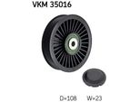 Skf Vkm 35016 Rullo Di Rinvio/Guida, Cinghia Trapezoidale Dentata Oe 6112340193 Compatibile Con Viano, Sprinter, Classe V, Astra, Classe C, Cls, Classe E, Classe Gl, Glc, Gle, Classe Glk, Gls, Classe M, Classe S, Sl, Esprinter, Vito, Astra G, Signum, Speedster, Vectra, Zafira