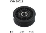 Skf VKM38012 Rullo Di Rinvio/Guida, Cinghia Trapezoidale Dentata Oe 6012000770 Compatibile Con Sprinter, Classe V, Vario, Classe E, Classe G, Classe S, Sl, T1, Vito