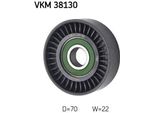 Skf Vkm 38130 - Oe 166 202 04 19 Puleggia Folle, Cinghia A V Per Classe A (W168), Classe A (W169), Classe B (W245), Vaneo (414)