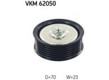 Skf Vkm 62050 - Oe 11925 JD20A Puleggia Folle, Cinghia Multipla Con Nervatura A V Per Qashqai +2 I (J10), Tiida (C11)