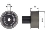 Gates T42136 - Puleggia Folle Oe 13077 54A02, Cinghia Di Distribuzione Per Primera (P11), Almera I (N15)
