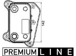 Mahle Clc 38 000P - Radiatore Olio Oe 6111880101 Per Classe C (W202), Classe C (S202), Classe E (W210), Classe E (S210)