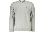 Felpa Napapijri Grigio In Cotone Organico : Taglia - Xl Taglia: Xl