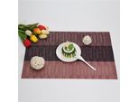 Tovagliette, Tovagliette Lavabili Resistenti Al Calore E Antiscivolo, Tovagliette Per La Tavola Della Cucina, Rosso, 6 Pezzi