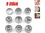 Set Di Tagliabiscotti Natalizi, 9 Pezzi Tagliabiscotti Natalizi, Mini Tagliabiscotti Natalizi Per Decorazioni Di Torte Di Zucchero, Acciaio Inossidabile