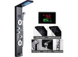 Pannello Doccia A Led, Pioggia A Cascata, Display Digitale, Nero 8006