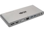 Tripp Lite U442-DOCK4-INT, Cablato, Usb 3.2 Gen 2 (3.1 Gen 2) Type-C, 100 W, 10,100,1000 Mbps, Ieee 802.3, Ieee 802.3Az, Ieee 802.3U, Ieee 802.3X, Grigio