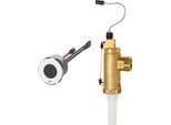 Kwc Ar Valvola Di Risciacquo Per Wc, F5, Elettrica, DN20, Montaggio A Parete Posteriore, F. Batt. Batt. / Alimentatore