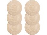 ["Tovaglietta Antiscivolo In Cotone Per Tavolo Da Pranzo Tappetini Caldi Per Caffè Tovaglietta Resistente Al Calore Per Casa Natale Matrimonio Decor, Caffè38Cm6 Pz""],"